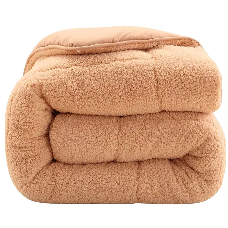 Стеганое одеяло теплый пододеяльник из хлопка для спальни ягнят верблюжьей