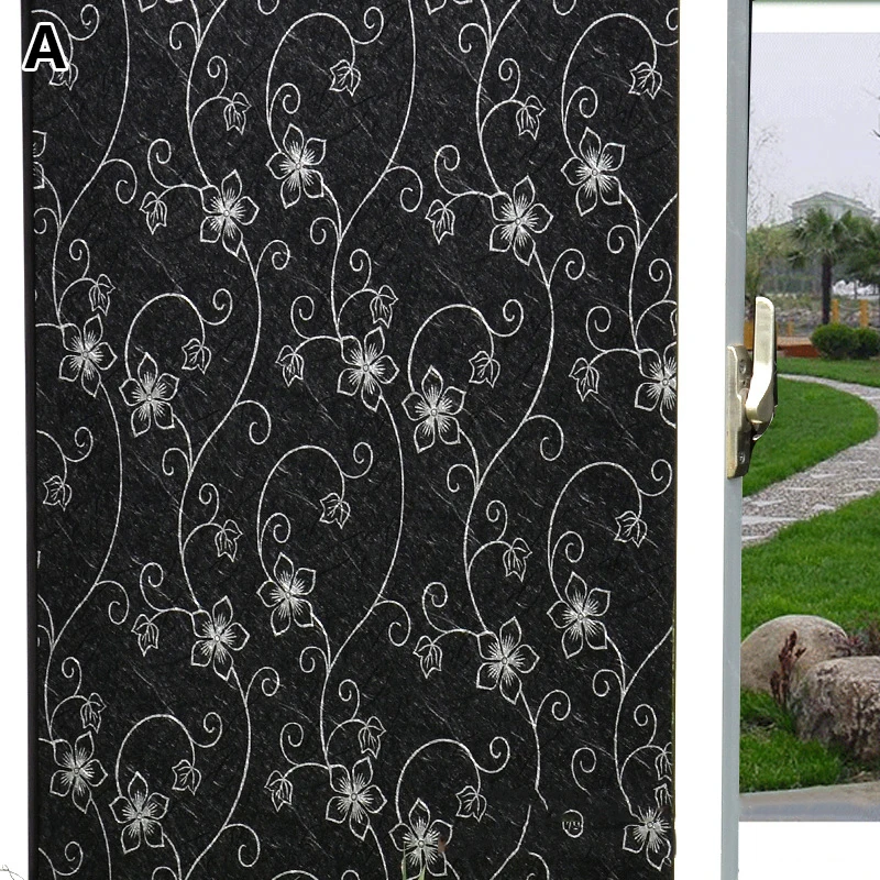 

Черные затеняющие наклейки на стекло, черные непрозрачные самоклеющиеся, для ванной, теплоизоляция, солнцезащитный экран, наклейки на окна,...