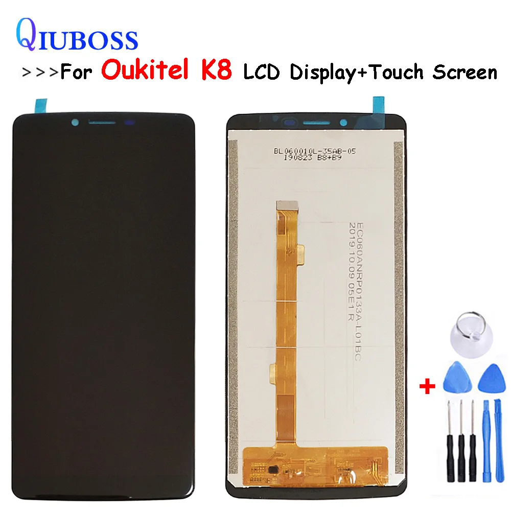 ЖК дисплей и тачскрин для Oukitel K8 6 0 дюйма 100% оригинал дигитайзер замена стеклянной