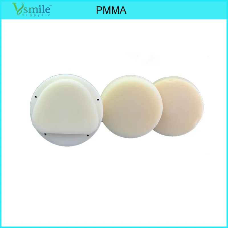 

2 pcs dental lab using 95 Flexible PMMA Block Acetal resin for crowns for CADCAM Zirkonzahn milling system