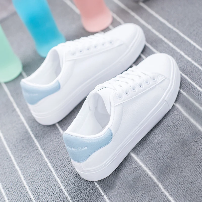 2020 новый тренд белые кроссовки Женская полотняная обувь женская с подошвой из