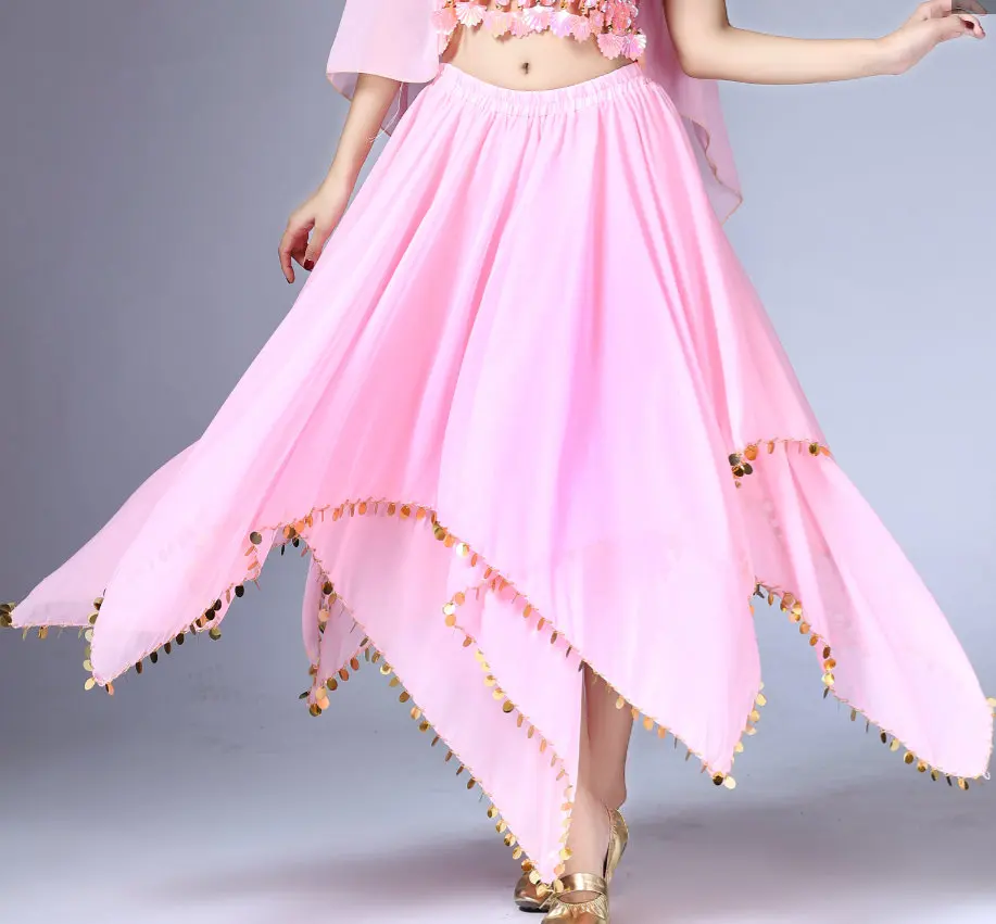 

Ladies Belly Dance Skirt women belly dance Sequins coins skirt