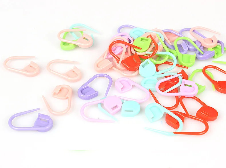 

Gemengde Plastic Naald Breien Haak Locking Stitch Markers Houders 24mm x 15mm