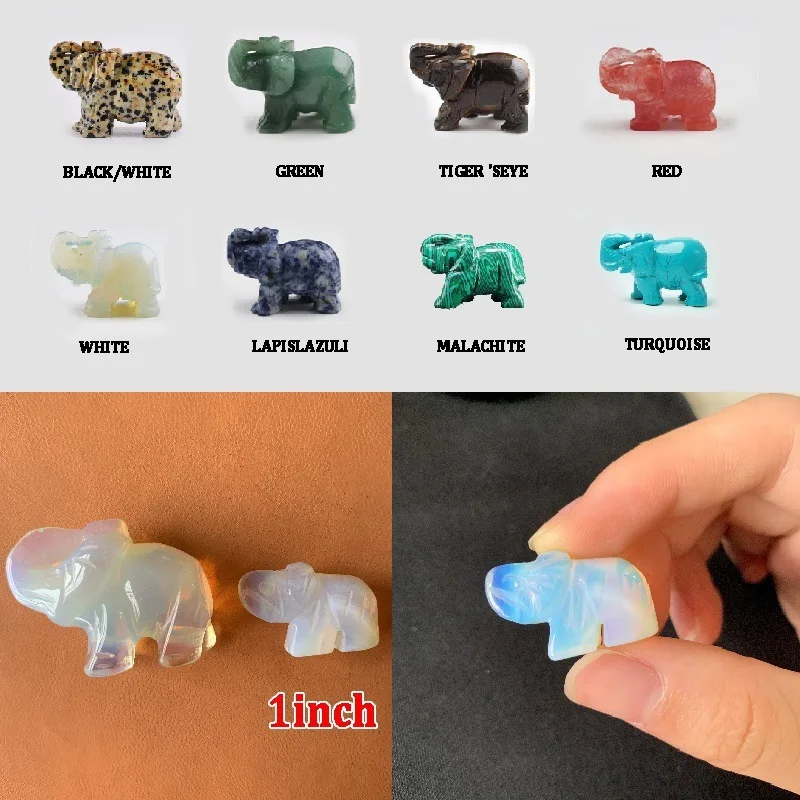 Резьба по камню в виде слона природного нефрита 1 шт. | Дом и сад
