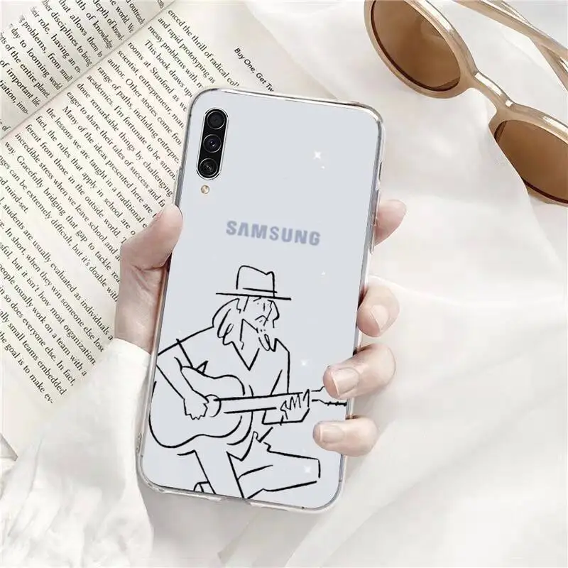 

Leon simple line art Phone Case Transparent for Samsung s9 s10 s20 Huawei honor P20 P30 P40 xiaomi note mi 8 9 pro lite plus