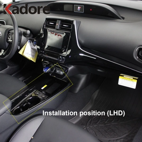 Держатель для чашек из углеродного волокна Toyota Prius Hatchback 2019 2020 декоративная рамка