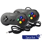 2 шт.лот USB контроллер геймпад супер игровой контроллер SNES USB классический геймпад игровой джойстик для ПК MAC игры