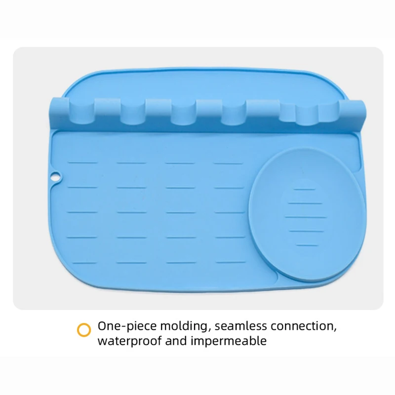 

Food Grade Silicone Spoon Mat Spatula Shelf High Temperature Resistant Spatula Holders Kitchen Waterproof Anti-permeation Racks
