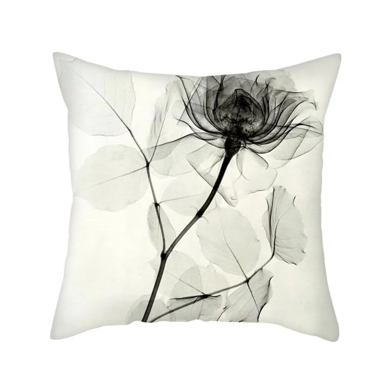 Fuwatacchi Ink Painting Flower Printed Pillow Covers Floral Pattern Cushion Cover for Home Sofa Car Decorative Throw Pillowcases | Дом и сад