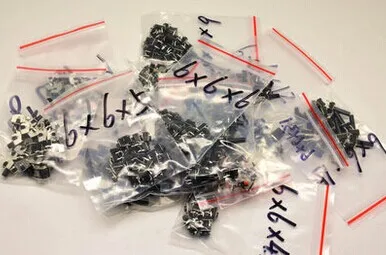 

Тактовый выключатель, пакет для образцов в ассортименте, 6*6, стандартные выключатели, 15 ценностей X 20 шт. = 300 шт.