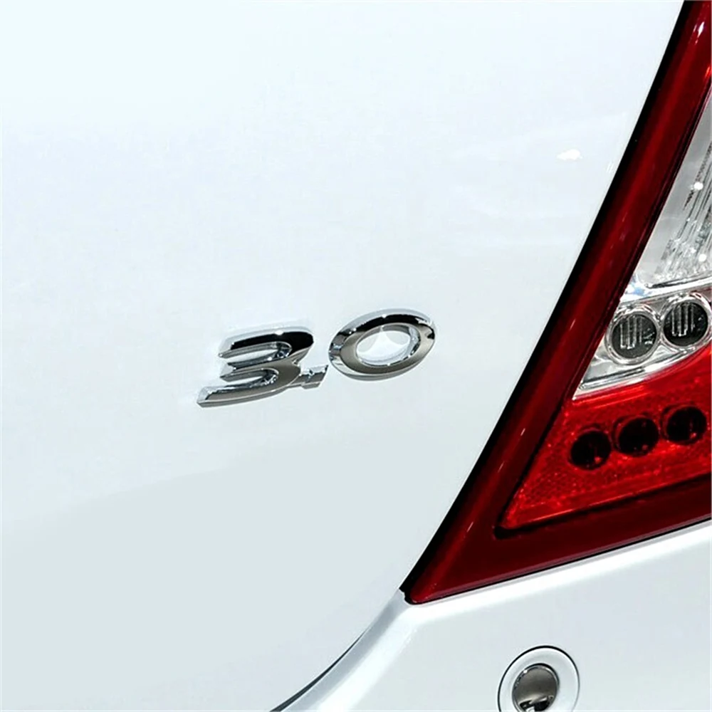 Металлическая Эмблема бокового крыла автомобиля 3 0 5 V6 V8 R S SPORT буквы логотип