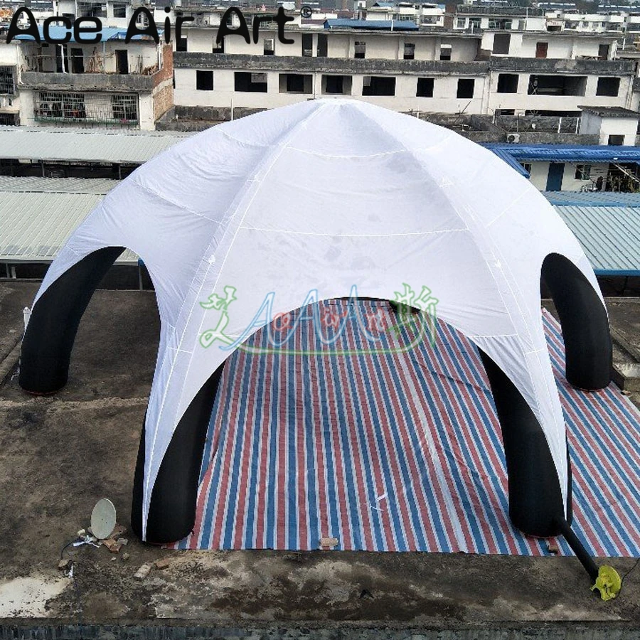 Уличная гигантская надувная палатка паук диаметром 10 м купольная модель с 6