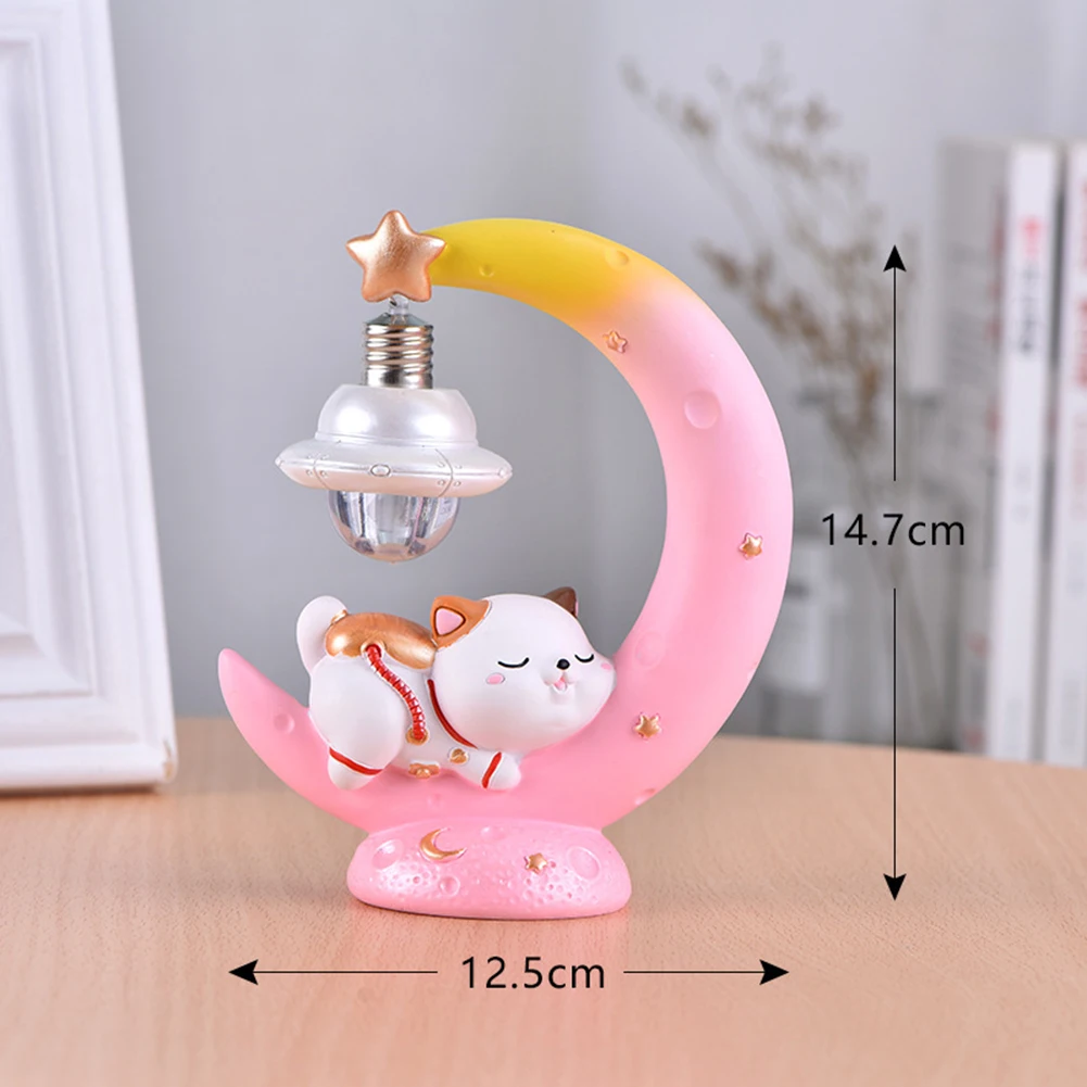 Светодиодный ночной мини-светильник милый ночсветильник в форме ракеты Луны