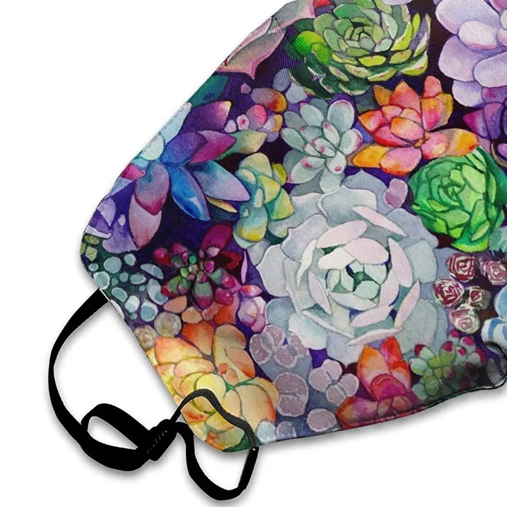 

Flower Print Cotton Face Mask Adult Outdoor Face Masks Washable Breathable Reusable Mask Mouth Cover Washable Mascarillas
