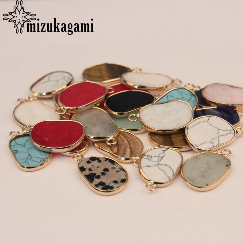 Подвеска из натурального камня в виде кофейных зерен 2 шт./лот|Ювелирная