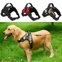 adjustable reflective nylon dog harness collar leash dog leads for small large dogs walking running pets chest straps