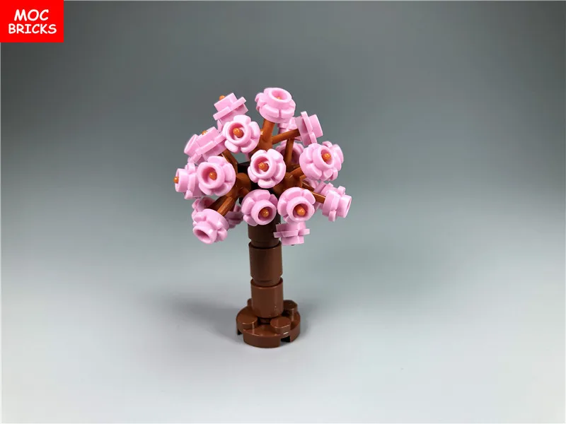 Поштучная распродажа кубики MOC растение цветная Гортензия Дерево