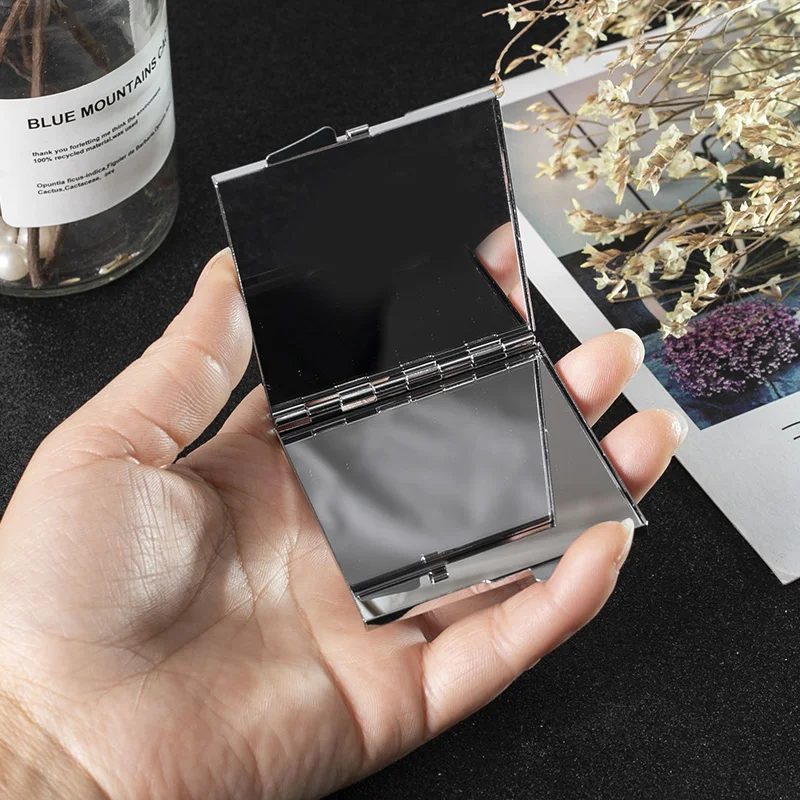 Mini Pocket Cosmetic makeup mirror 2 Sides Foldable hand compact make up bowknot Wholesale Party Favors Gifts Souvenirs | Красота и