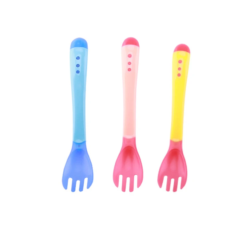 Детские мягкие полипропилен ложка конфеты Цвет Температура зондирования ложки и