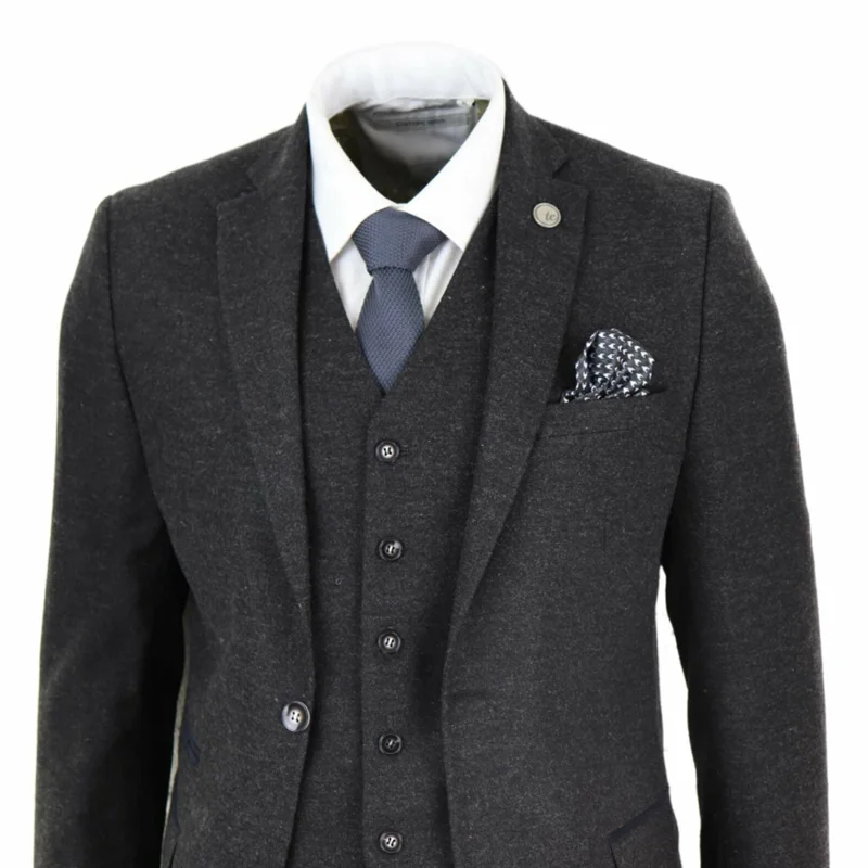2020 черные мужские костюмы из шерсти твидовый костюм с козырьками аутентичный 1920s