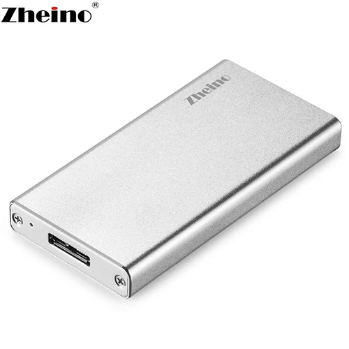 DC-MA-S Zheino мини Чехол Msata для USB3.0 SSD корпус алюминиевый внешний чехол для Msata/половина размер mSATA SSD Micro B USB3.0 кабель - Цвет: DC-MA-S