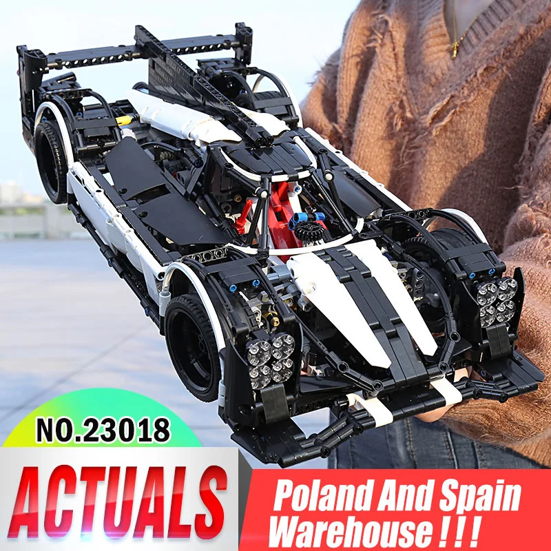 23018 Technic Car The MOC 5530 Гибридный супер скоростной автомобиль совместим с детскими игрушками строительные блоки кирпичи игрушки для детей Подарки