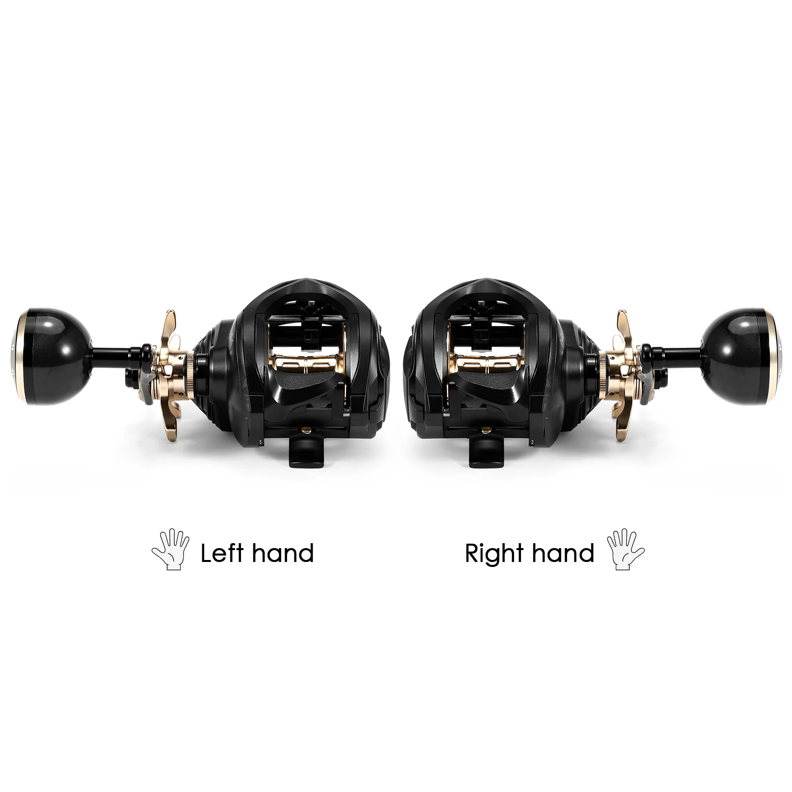 Катушка для заброса приманки из углеродного волокна 9 + 1 шарикоподшипников