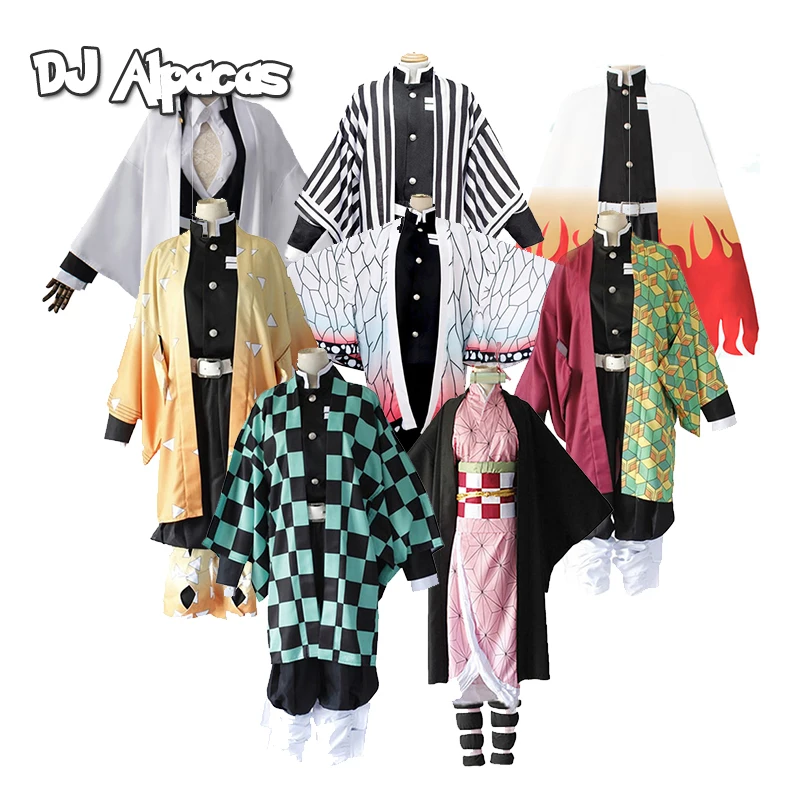 

Cosplay Kamado no Yaiba Tanjirou Nezuko Anime Costume Kimetsu Demon Slayer Agatsuma Zenitsu Tomioka Giyuu Muzan Cosplay