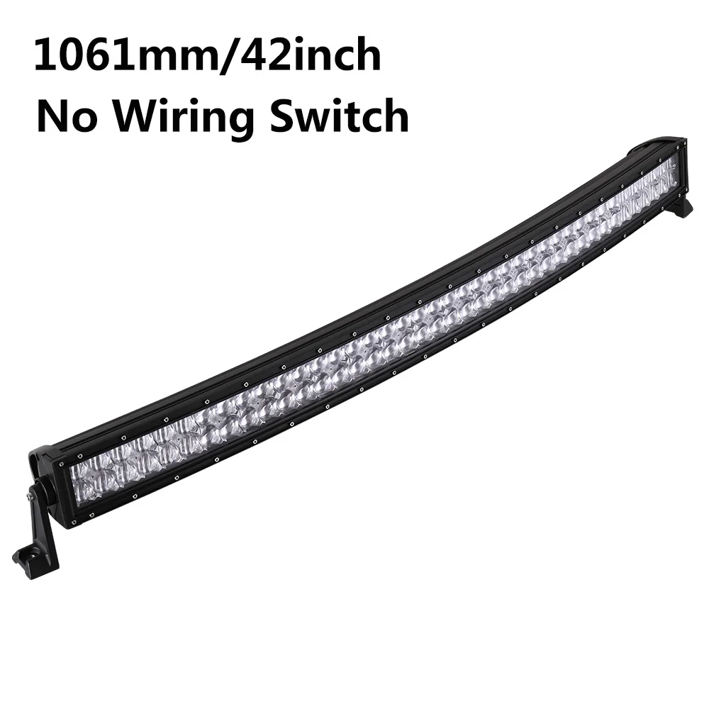 400W No Wire Kit 22-52 дюйма светодиодный светильник бар 5D светодиодный бар изогнутый СВЕТОДИОДНЫЙ рабочий светильник для Автомобиля Бар Offroad Грузовик 4x4 4WD ATV внедорожник автомобиля 12V - Цвет: 400W No Wire Kit