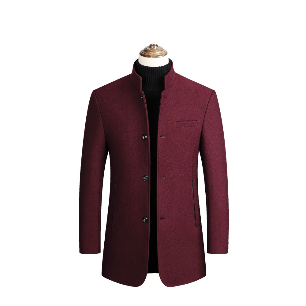 Men's Tweed Coat,Men's Trench Coat Jacket,Middle-aged Dad's Coat,collar Tweed Coat,Middle-aged and Old Wool Coat,Tweed Coat Men