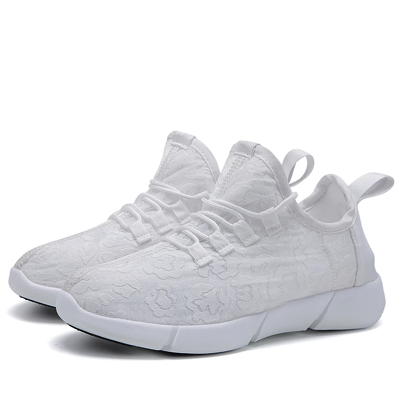 Size30-45 волоконно-оптический тканевый светильник; 11 цветов; Светящиеся кроссовки для девочек и мальчиков-подростков; Светящиеся кроссовки с зарядкой от USB; светильник