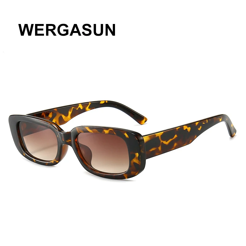 Квадратные Солнцезащитные очки WERGASUN 2020 роскошные брендовые дорожные маленькие