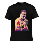 Футболка с принтом группы Queen, Freddie Mercury мемориальная забава, 100 хлопок, футболка оверсайз, графическая Мужская футболка