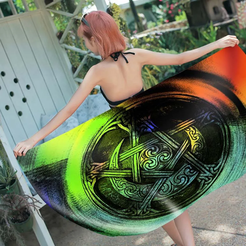 Мягкое банное полотенце с 3D цветком и национальным флагом Парижа большие