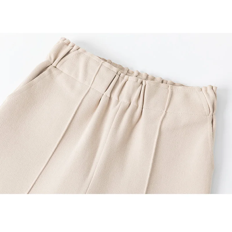 Брюки с широкими штанинами весна осень зима 2021 корейские женские брюки до