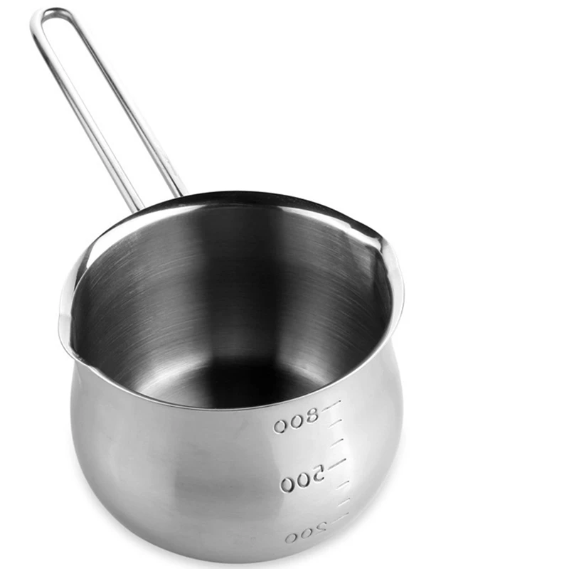 

Non-Stick Pan Milk Pot Cheese Pot With Pour Spouts Butter Chocolate Melted Heating Pot Warmer Pan Small Saucepan