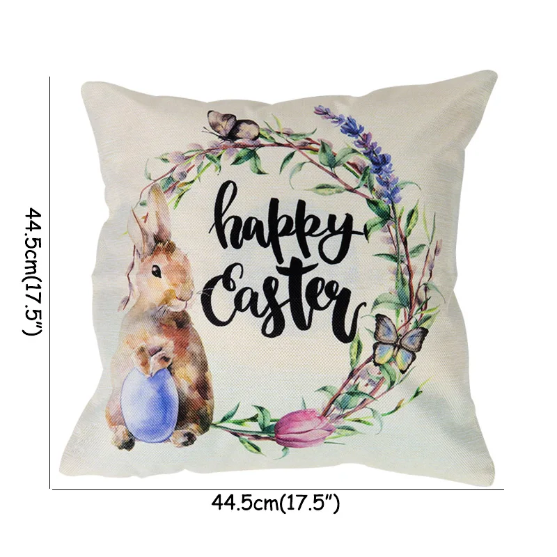 cushion cover-H Cyuan 30 см Пасхальные украшения из натурального ротанга венок для фотосъемки Христос воскрес с пасхальными яйцами Декор пасхальное детское платье вечерние свадебные сувениры Счастливой Пасхи вечерние подарки «сделай сам» - Цвет: cushion cover-H