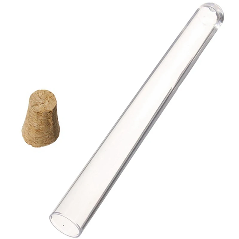 

50Pcs Laboratory Plastic Test Tube 15Ml with Cork 15X150Mm Laboratory School Education Supplies