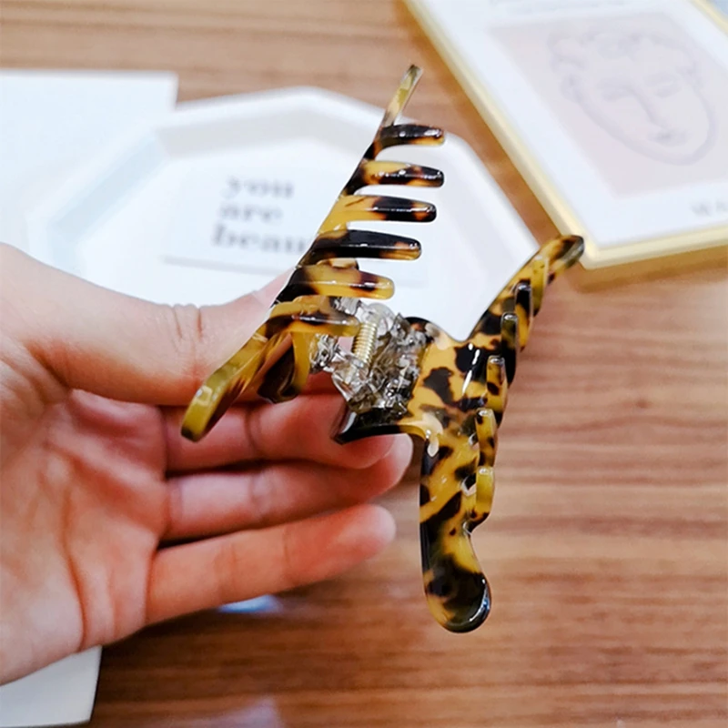 Новинка заколки для волос в Корейском стиле с леопардовым принтом аксессуары