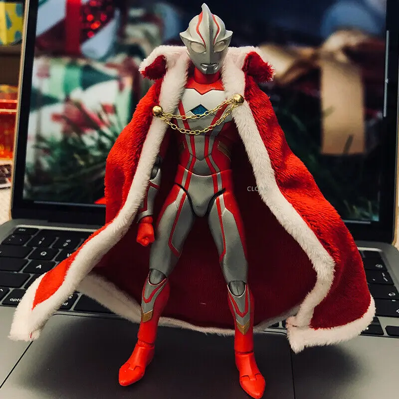 

[only cloak]1/12 Scale Soldier Accessories Christmas Cloak Model for 6" Action Figures Dolls