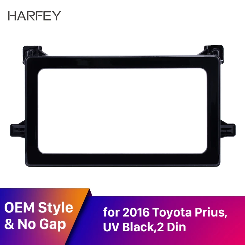 Harfey двойной Din арматура 202*102 мм стерео панель радио фасции Для Toyota Prius OEM рамка аудио тире отделка Установка