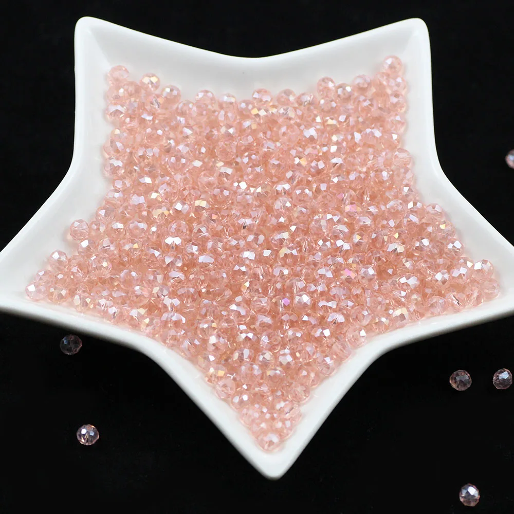 Бусины круглые из чешского стекла 4 Х6 мм 50 шт. | Украшения и аксессуары