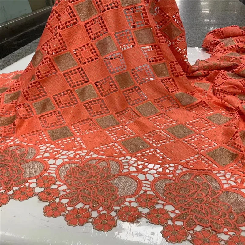 Latest Guipure Lace Cord Embroiderey French African Fabric High Quality Nigeria NLY107 | Дом и сад