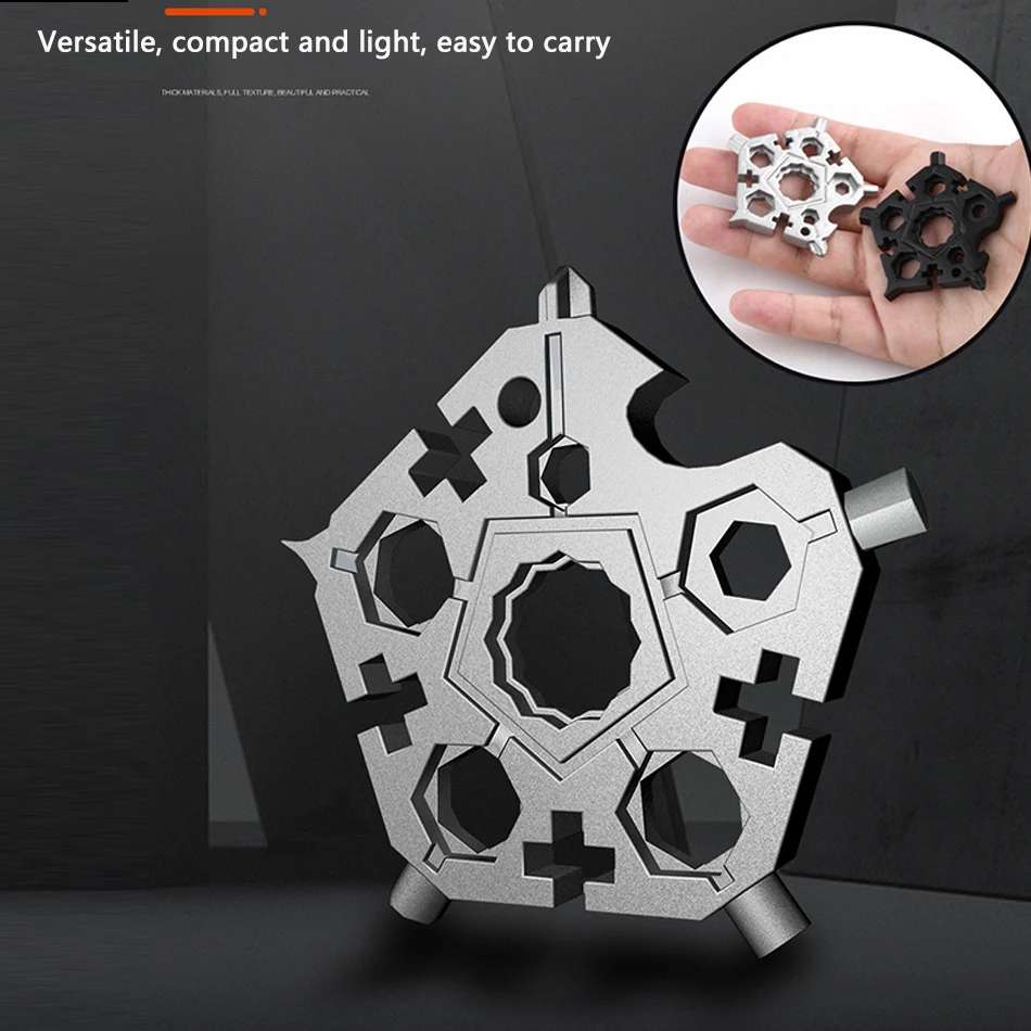 23 в 1 Снежинка Снежный ключ инструмент гаечный шестигранный открывалка для