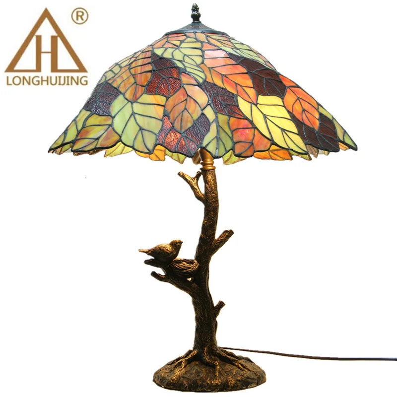 Настольные лампы Витражная лампа светодиодный светильник прикроватный для