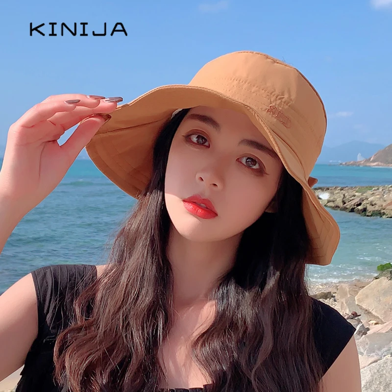 Кепка От Солнца Женская Складная модная пляжная однотонная хлопковая кепка с