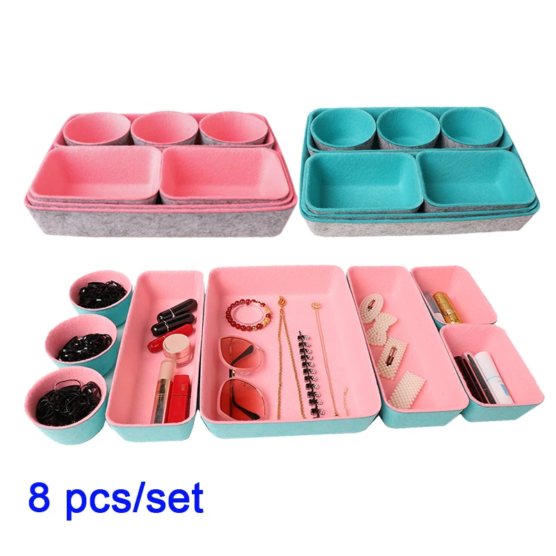 Ящики-органайзеры из войлока ящики ящик для хранения органайзер офиса маленький