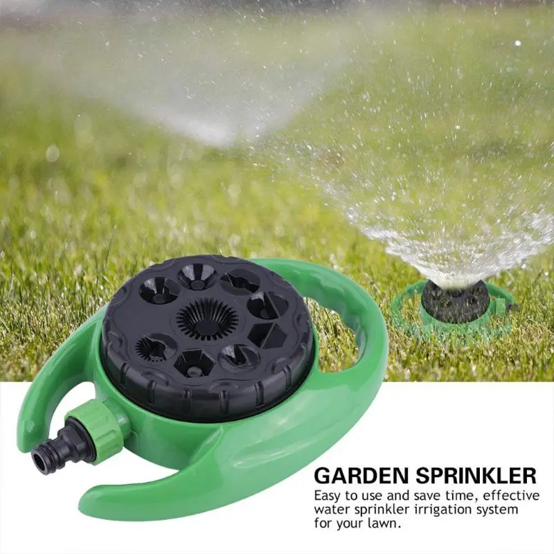 

9 Function Garden Lawn Plants Watering Sprinkler 360 Spray Nozzle Irrigation