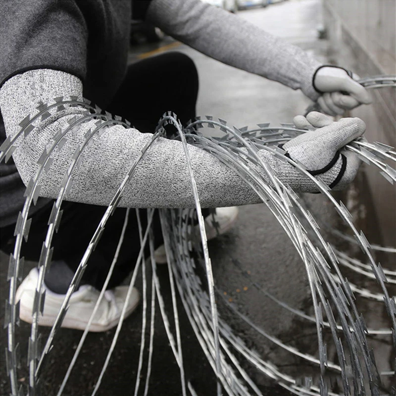 

Дышащие защитные перчатки для защиты рук уровень 5 HPPE, защитные перчатки с защитой от порезов, для сада, рабочего труда, длина 45 см