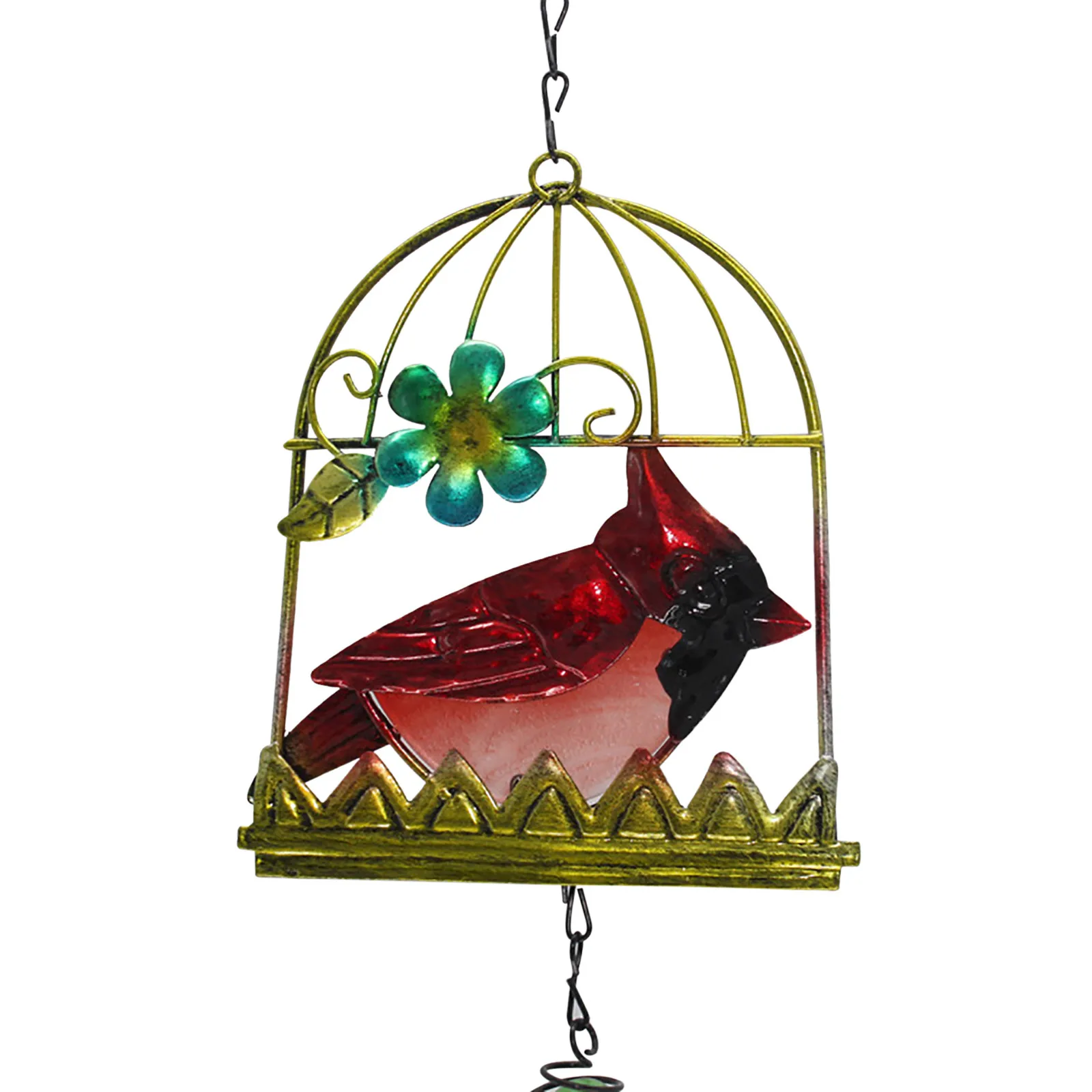 Металлическая трехмерная птичья клетка ветряные колокольчики железная